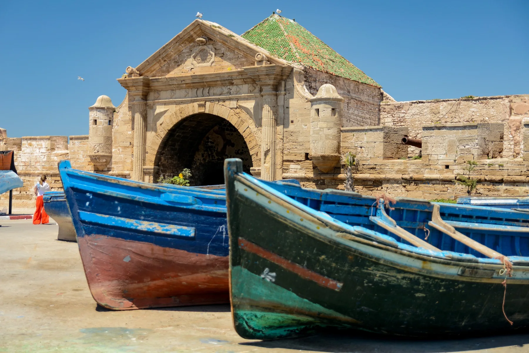Barcas en el puerto de Essaouira